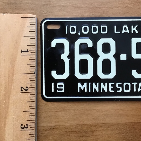 Vintage 1953 Minnesota State License Plate Bicycle Metal Mini - Picture 3 of 9